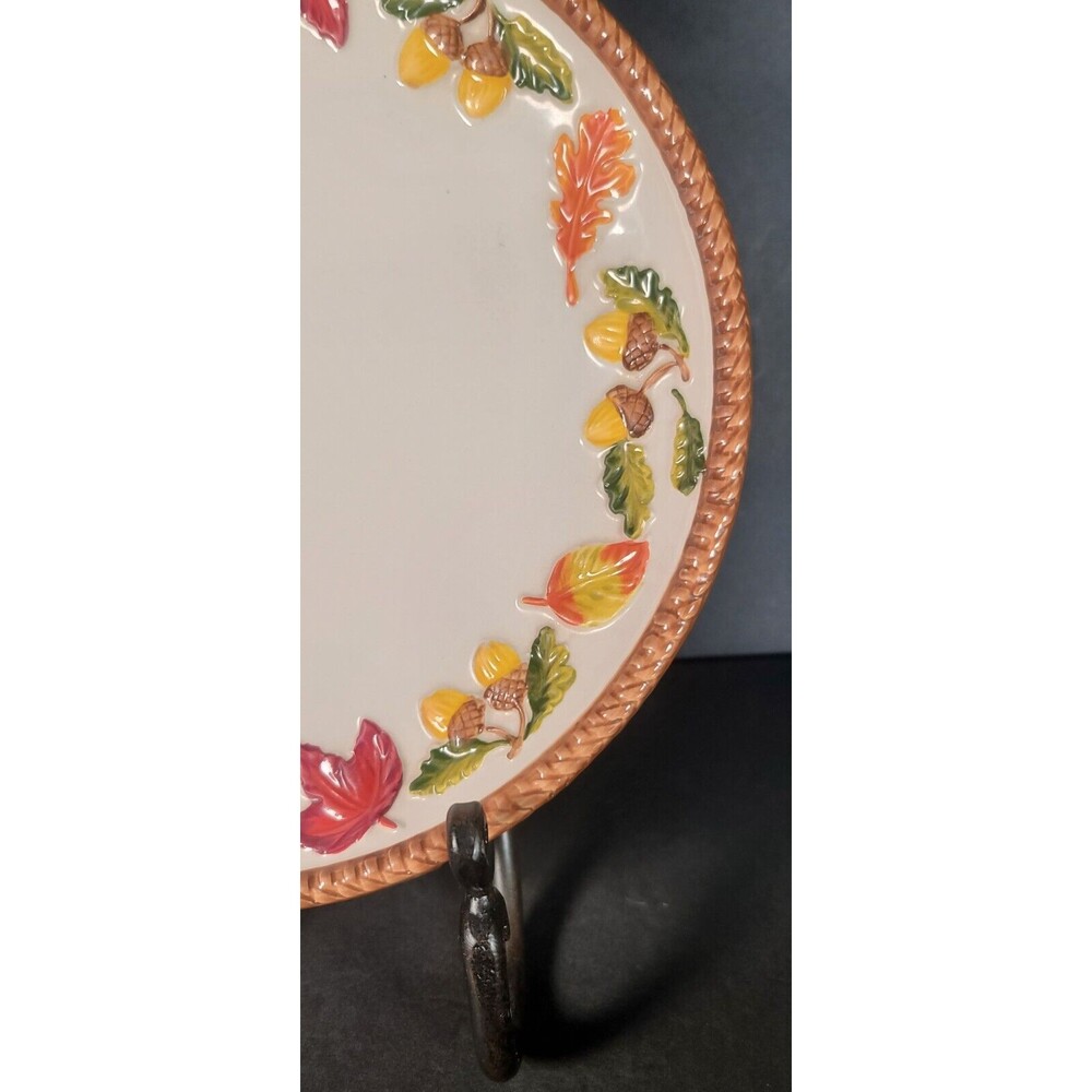 Temp-Tations Harvest Dinner Plate 11305211 Temptations Platter Plate Dish Fall - Picture 2 of 4